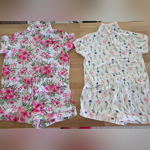 Set of 2 Tahari Matching Pajama Top & Shorts Set Girls Size 7/8 EUC Choose Style - Picture 8 of 16